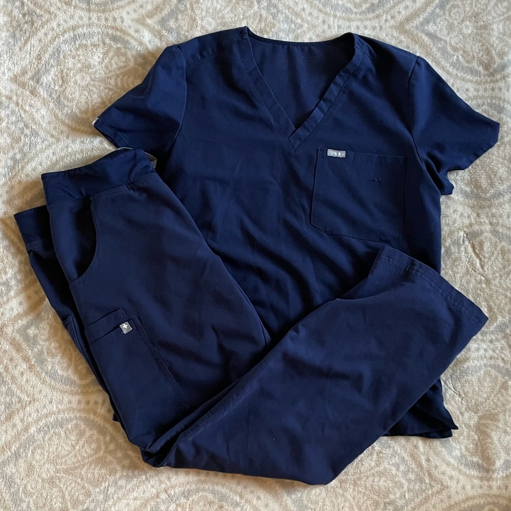 Figs Scrub Set - Navy Medium